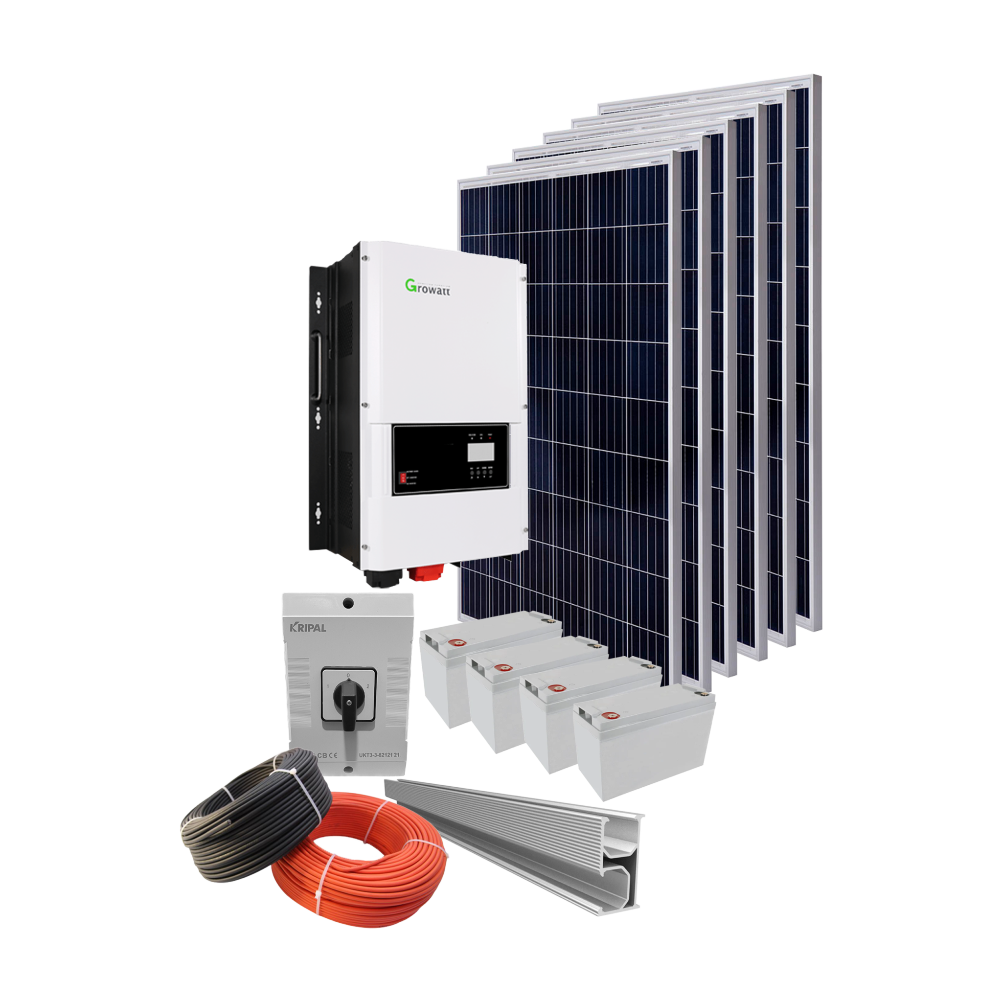 6k Growatt 48v Solar System 