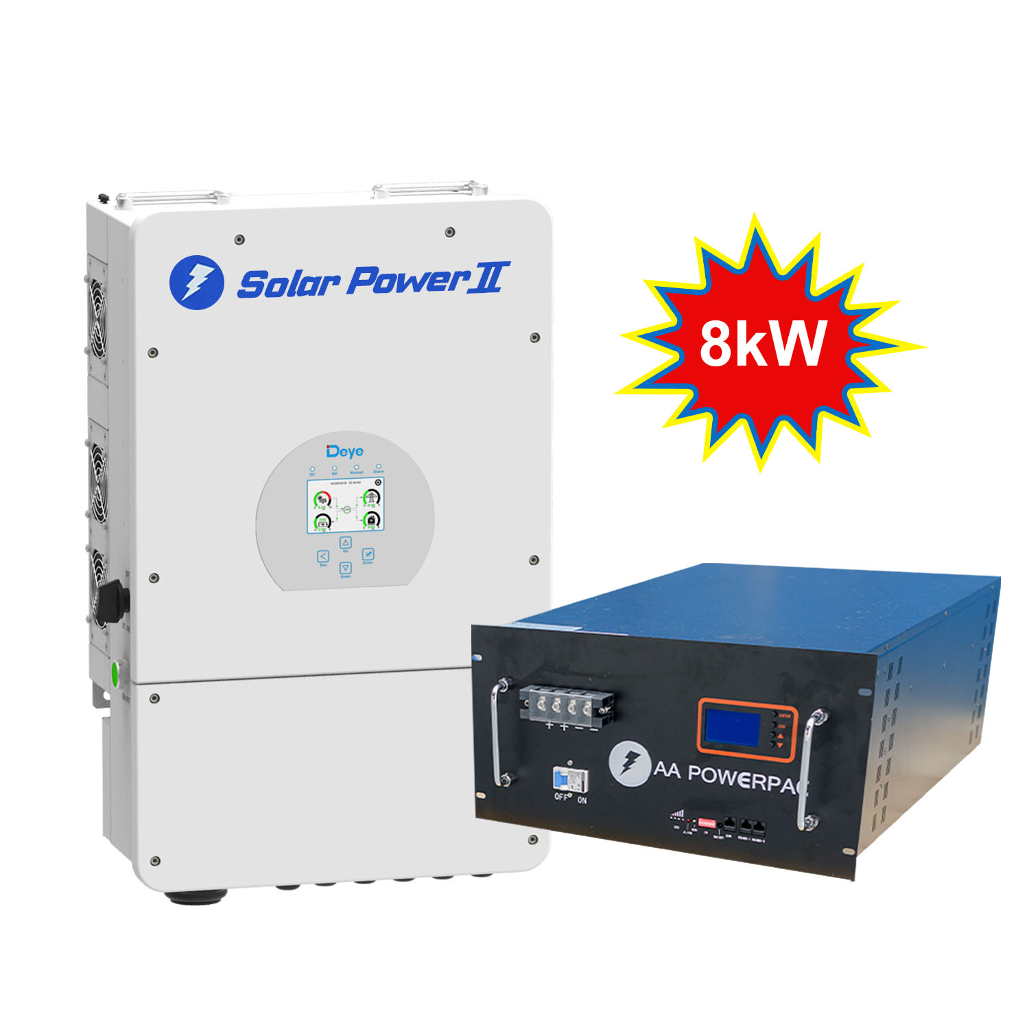 Deye-Rack-8k-Web.jpg 8k Solar Power II with AA PowerPac Rack Mount Lithium Battery - Image 1