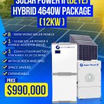 Solar Power 2 (DEYE) Hybrid 4640W Package (12KW)