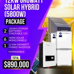 12KW Growatt Hybrid (5800W) Package