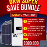6KW SUPER SAVE BUNDLE - 420KW / MONTHLY