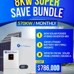 8KW SUPER SAVE BUNDLE - 570KW / MONTHLY