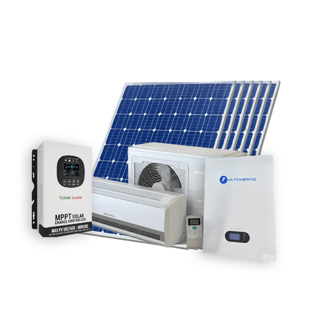 Solar-AC-1.jpg 12000 BTU SOLAR AIR CONDITIONER UNITS WITH BATTERY BACK UP - Image 1