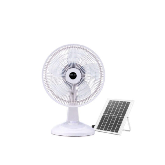 Total Solar desk fan white