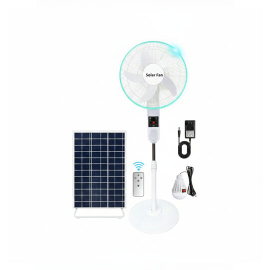 18” Total Solar fan white