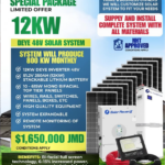 SPECIAL PACKAGE LIMITED OFFER 12KW DEYE 48V SOLAR SYSTEM